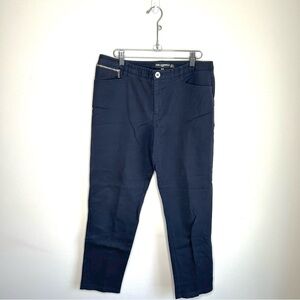 Karl Lagerfeld Cotton Stretch Slim Fit Casual Trousers Navy Size 8